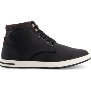 Dune London men’s Visit retro sneaker bootie black